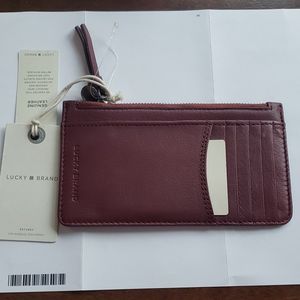 Lucky Brand Women's Leather Wallet Card Case New